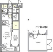 アジールコート都立大学 314 間取り図 ?>