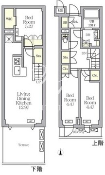 アジールコート都立大学 207 間取り図