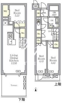 アジールコート都立大学 209 間取り図