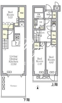 アジールコート都立大学 210 間取り図