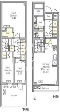 アジールコート都立大学 213 間取り図