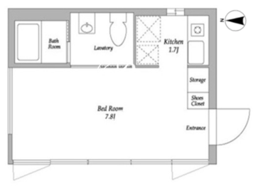 エディット代々木 A203 間取り図