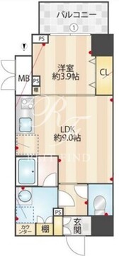 ズーム信濃町 407 間取り図