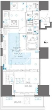 ズーム信濃町 606 間取り図