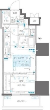 ズーム信濃町 604 間取り図