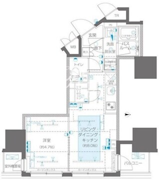 ズーム信濃町 1004 間取り図