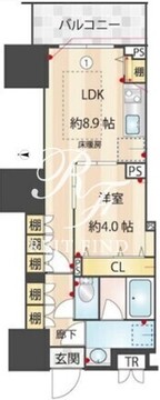 ズーム信濃町 304 間取り図