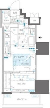 ズーム信濃町 504 間取り図