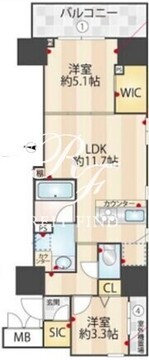 ズーム信濃町 206 間取り図
