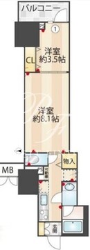 ズーム信濃町 202 間取り図