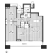 HF白金高輪レジデンス 1402 間取り図