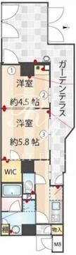 ズーム信濃町 101 間取り図