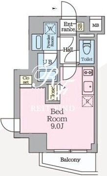 ハイズ三ノ輪2 404 間取り図