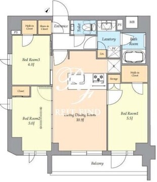 アイフラット渋谷西原 405 間取り図