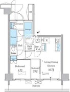 パークアクシス品川南大井パークフロント 346 間取り図