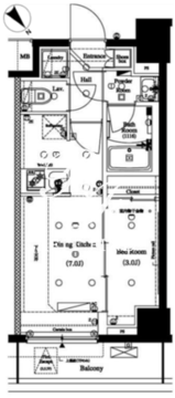アークマーク水天宮前2 502 間取り図