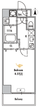グランパセオ谷在家 202 間取り図