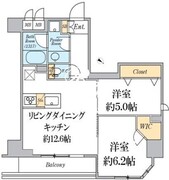 クレストコート志村坂上 1201 間取り図