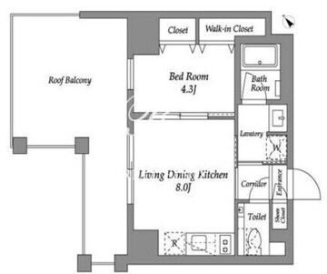 エネシャル代官山 402 間取り図