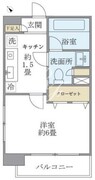 エコロジー白山レジデンス 201 間取り図