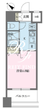 ドゥーエ新川 906 間取り図