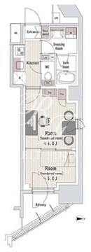 トラック渋谷本町 1303 間取り図