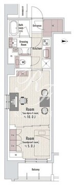 トラック渋谷本町 1301 間取り図