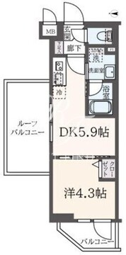 ハーモニーレジデンス東新宿 306 間取り図