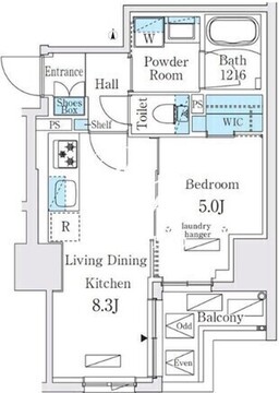 ジオエント秋葉原 604 間取り図