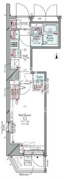 コンシェリア神楽坂CROSSIA 501 間取り図