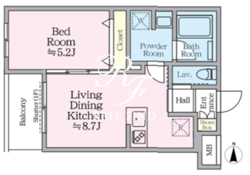 アイルグランデ赤羽 303 間取り図