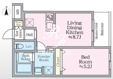 アイルグランデ赤羽 406 間取り図
