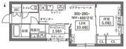 ココキューブグランデ学芸大学 301 間取り図