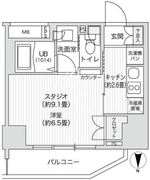 レジディア笹塚2 1110 間取り図