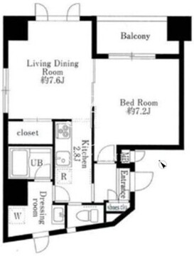 ププレＭＩＹＡ八丁堀 801 間取り図