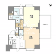 リバーレ月島 1103 間取り図