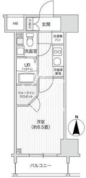 レジディア笹塚2 1404 間取り図