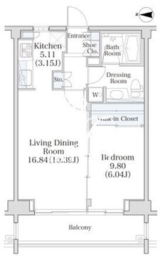 パークフラッツ市谷台町坂 305 間取り図
