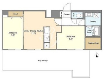 グランカーサ尾久 704 間取り図