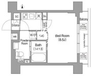 コンフォリア・リヴ新中野サウス 806 間取り図