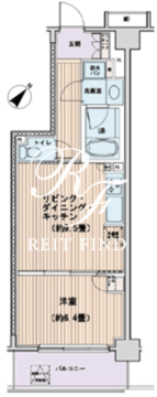エスティメゾン豊洲レジデンス E-228 間取り図