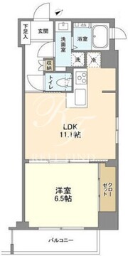 ラドゥセール富ヶ谷 104 間取り図