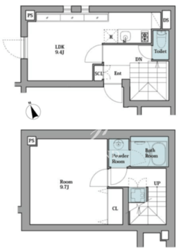 リーガランド早稲田鶴巻町 101 間取り図
