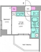 ドゥーエ蒲田南 402 間取り図