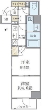 ジオエント駒込 307 間取り図