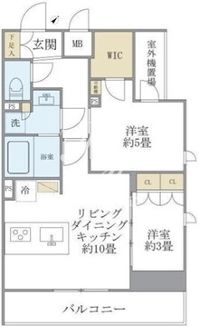 ジオエント駒込 703 間取り図