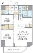 アジールコート町屋 503 間取り図