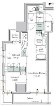 ワンルーフレジデンス中野南台 901 間取り図
