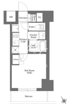 HF正光寺赤羽レジデンス 804 間取り図