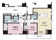 ピアース麻布十番 1001 間取り図